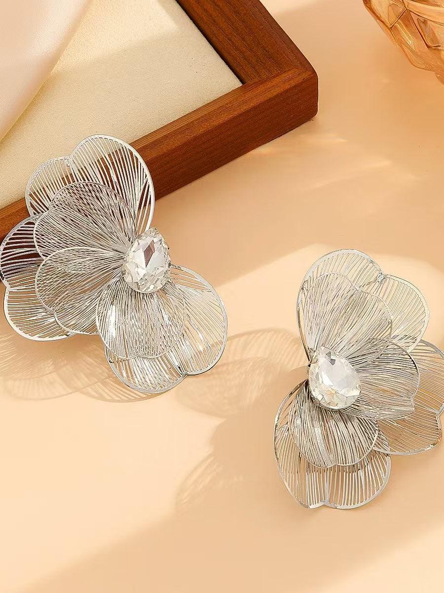 BUTTERFLY FISHTAIL METAL MULTI - LAYER FEMALE EARRINGS - Cecilia`s Dresses