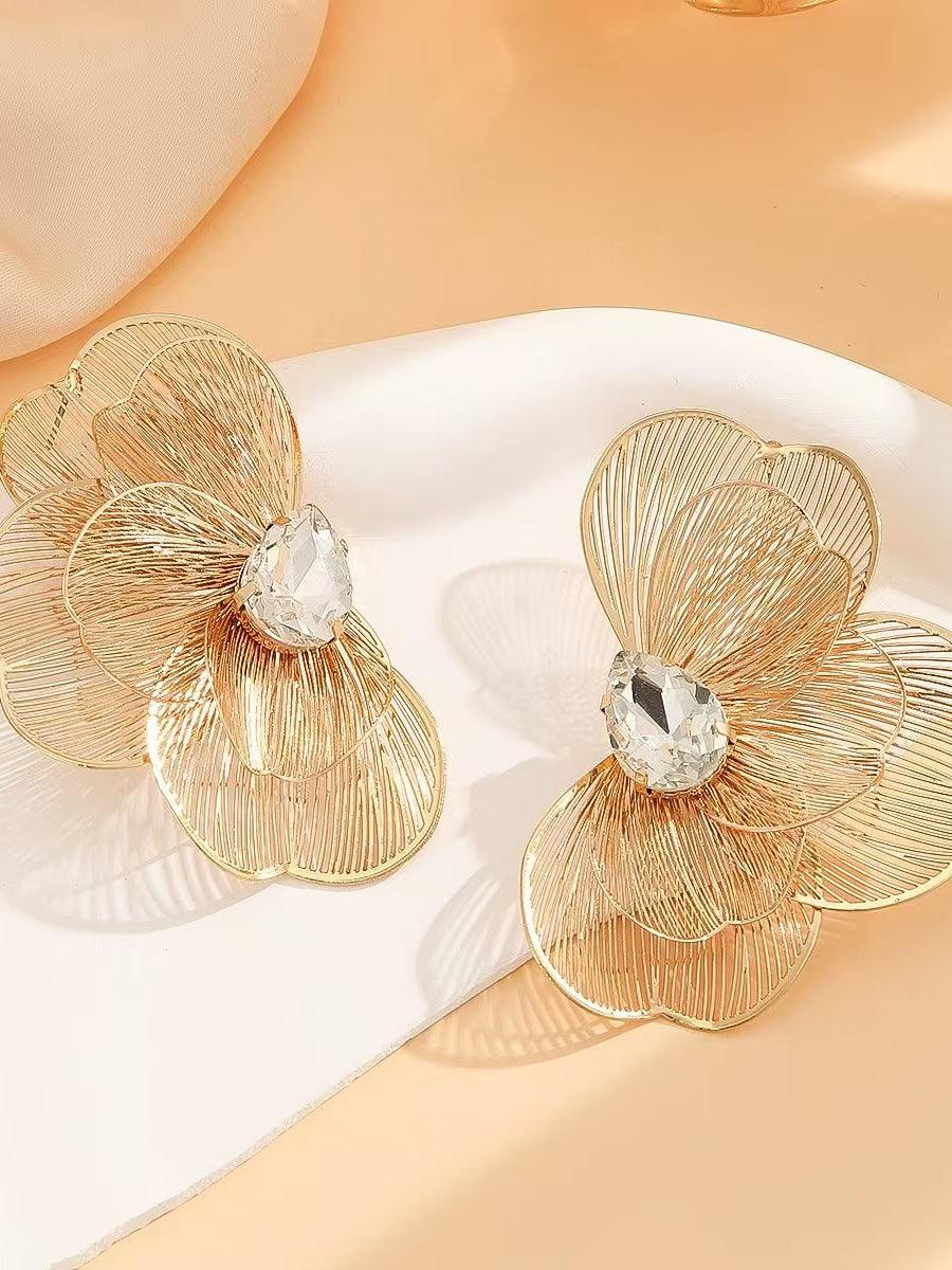 BUTTERFLY FISHTAIL METAL MULTI - LAYER FEMALE EARRINGS - Cecilia`s Dresses