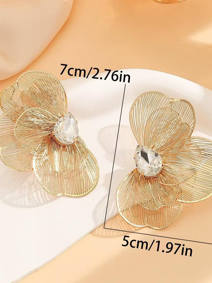 BUTTERFLY FISHTAIL METAL MULTI - LAYER FEMALE EARRINGS - Cecilia`s Dresses