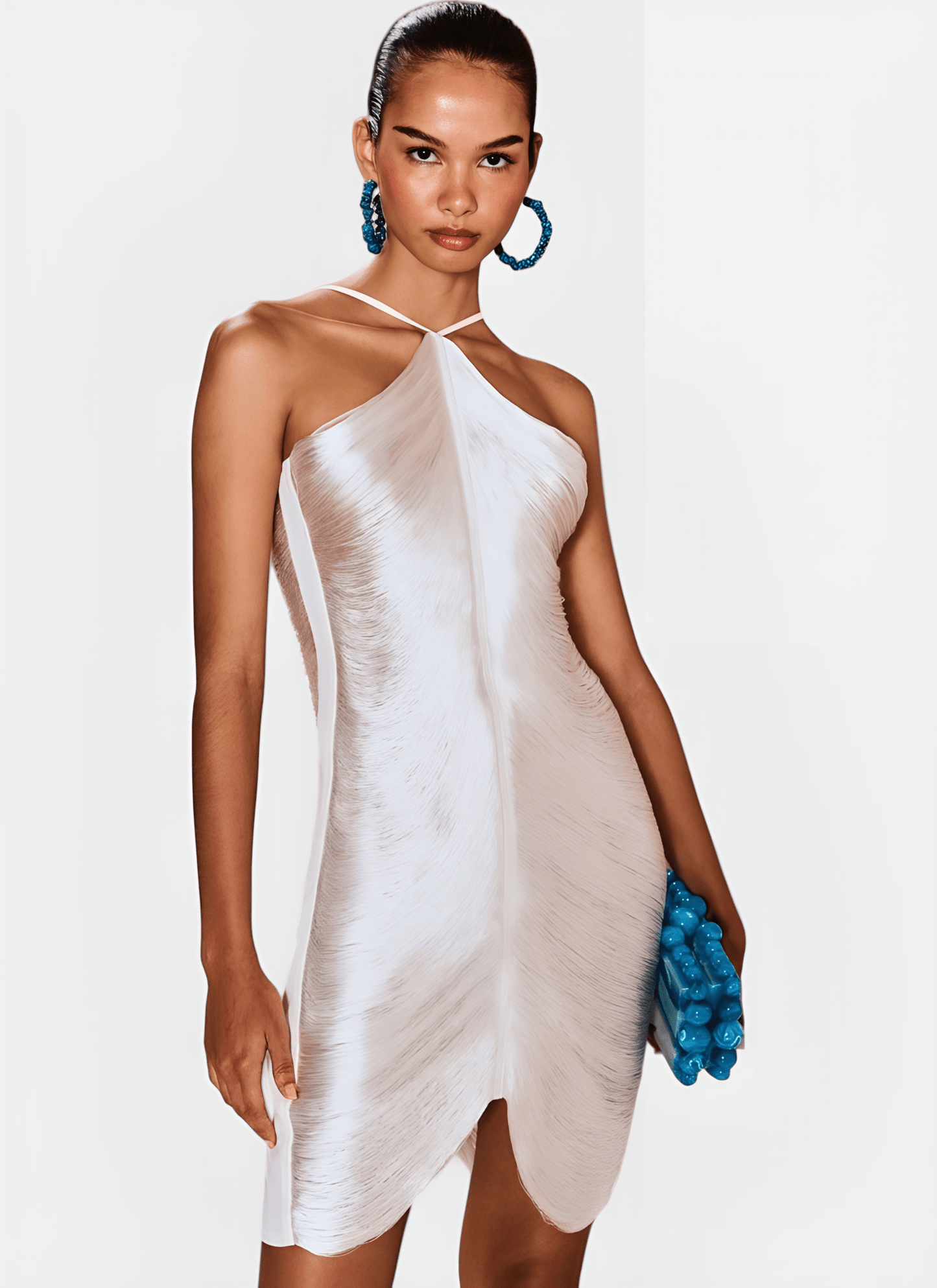 ELISE HALTER TASSEL MINI DRESS - Cecilia`s Dresses