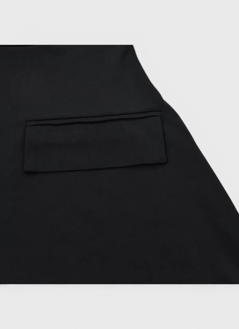 PAULA POCKETED A - LINE MINI DRESS - Cecilia`s Dresses