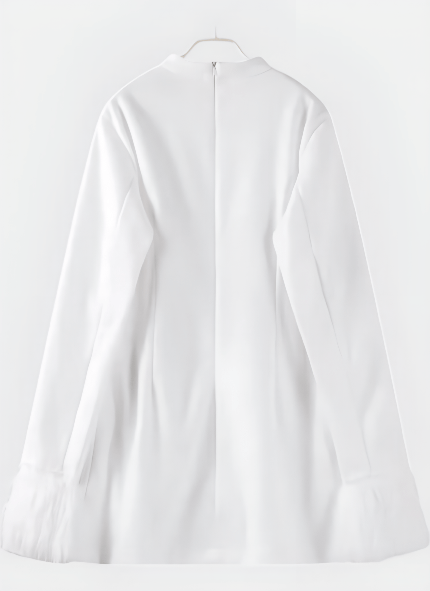 POLYESTER FEATHER O - NECK MINI DRESS - Cecilia`s Dresses