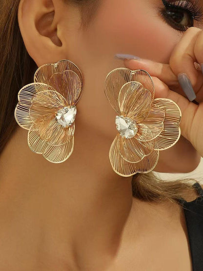BUTTERFLY FISHTAIL METAL MULTI - LAYER FEMALE EARRINGS - Cecilia`s Dresses