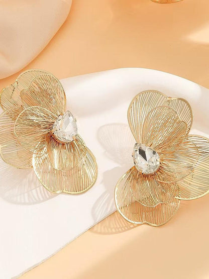 BUTTERFLY FISHTAIL METAL MULTI - LAYER FEMALE EARRINGS - Cecilia`s Dresses