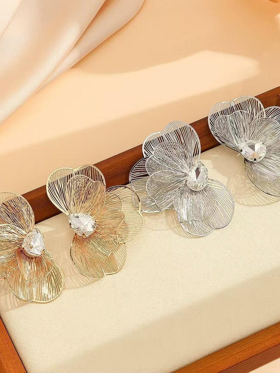 BUTTERFLY FISHTAIL METAL MULTI - LAYER FEMALE EARRINGS - Cecilia`s Dresses