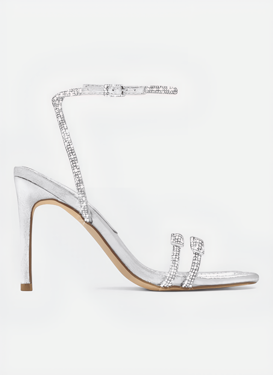 SQUARE HEAD BANQUET THIN HIGH HEEL - Cecilia`s Dresses